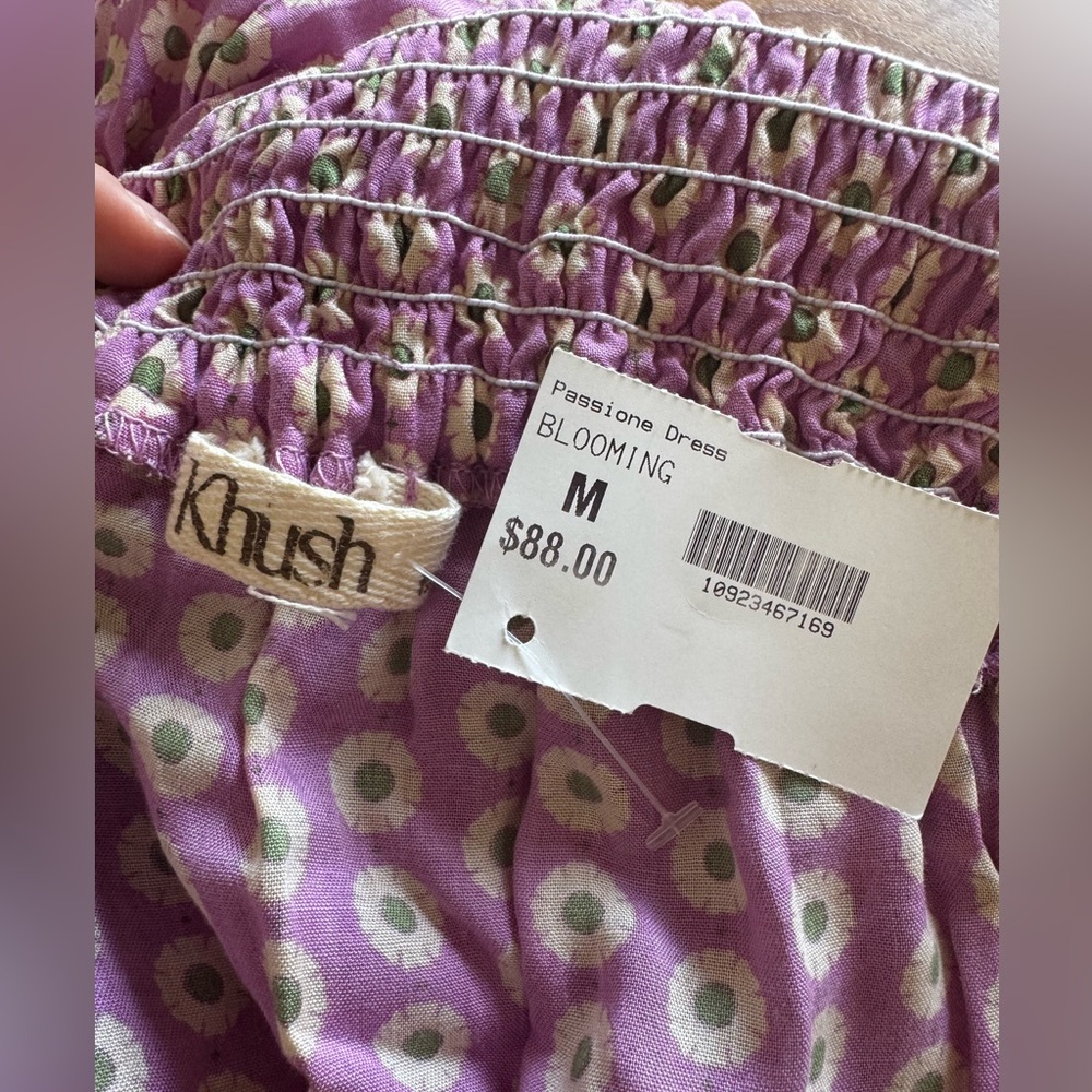 Chic Purple Patterned Mini Dress - Picture 2 of 7